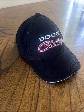 Dodge Challenger Black Embroidered Baseball Cap